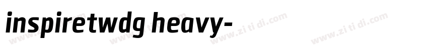 inspiretwdg heavy字体转换